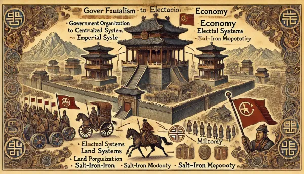 汉代：政府组织、选举制度、经济制度与兵役制度